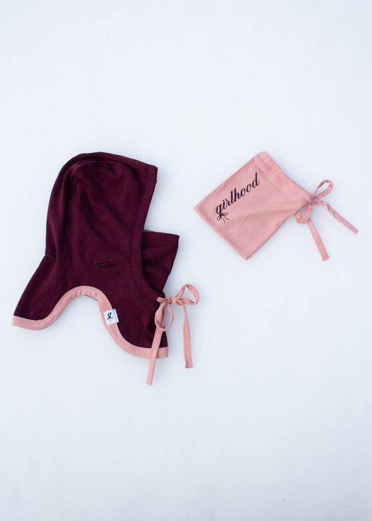 Girlhood Balaclava - Rosey Cheeks Flat Lay | Shop Girlhood