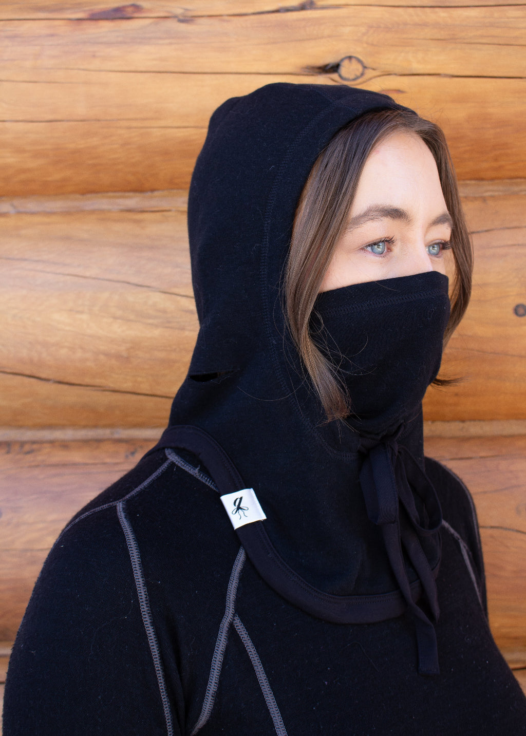 Girlhood Balaclava - Double Black Logo | Shop Girlhood